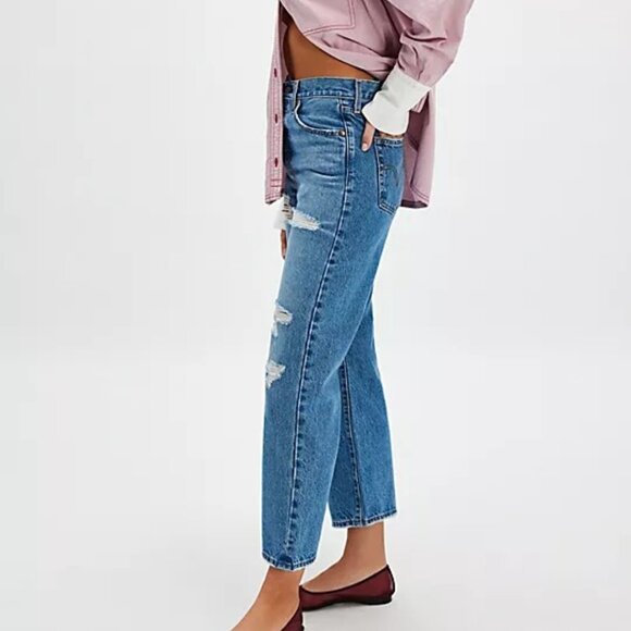 Levi_s Ribcage Straight Ankle Jeans / Live For The Music - Picture 3 of 5